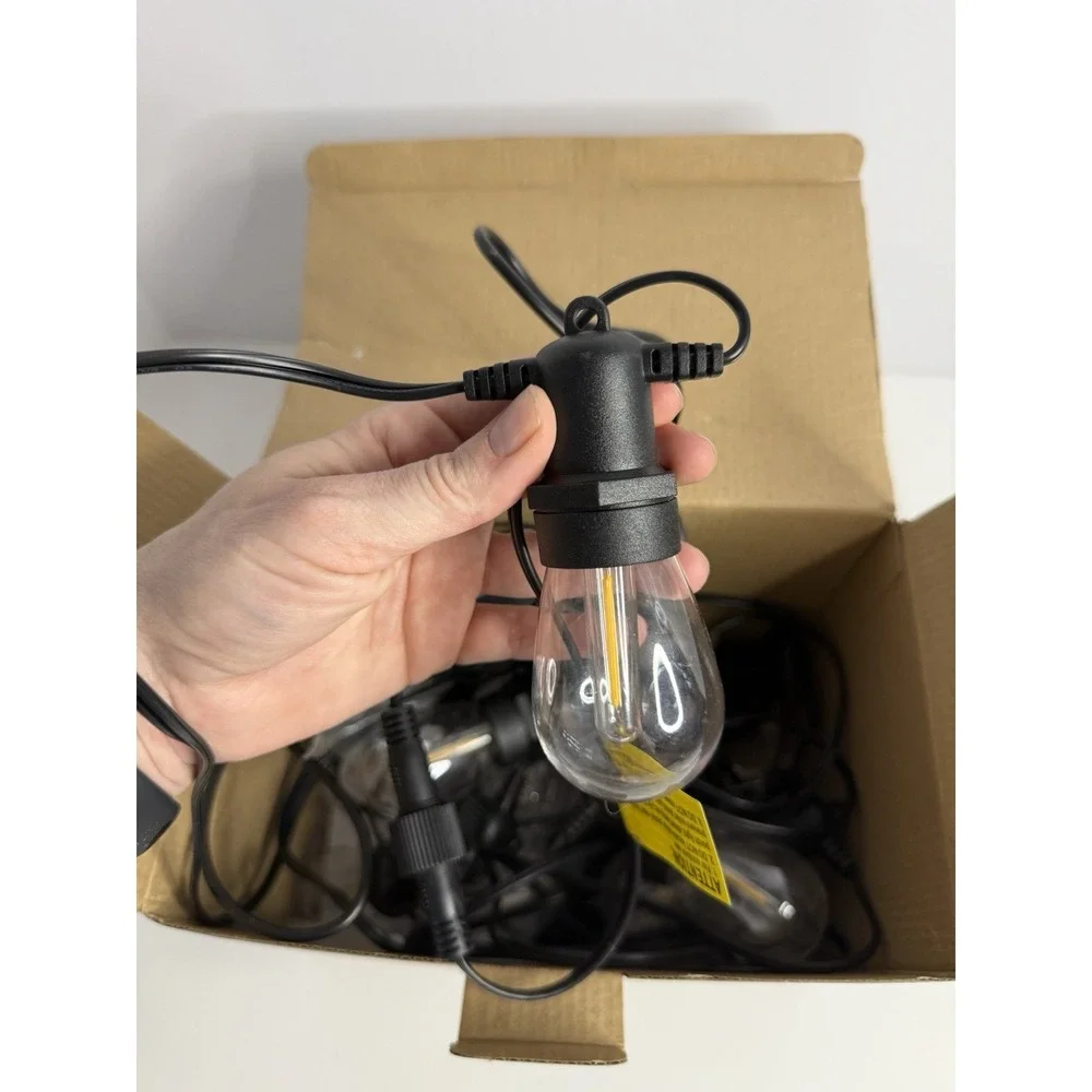 27ft Solar Outdoor String Lights NEW - Picture 6 of 7